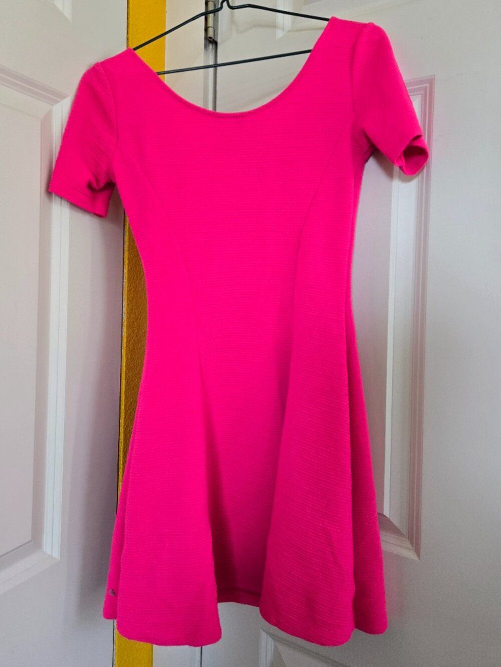 H&M Divided - Hot pink fit and flare dress